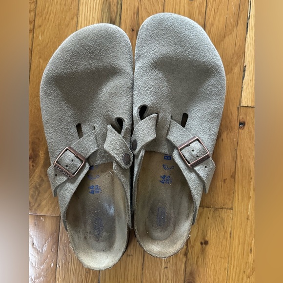 Birkenstock Boston - Taupe Suede - Size 11 (44) - Picture 4 of 4